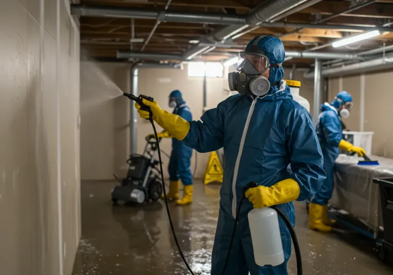 Basement Sanitization and Antimicrobial Treatment process in Branson, MO